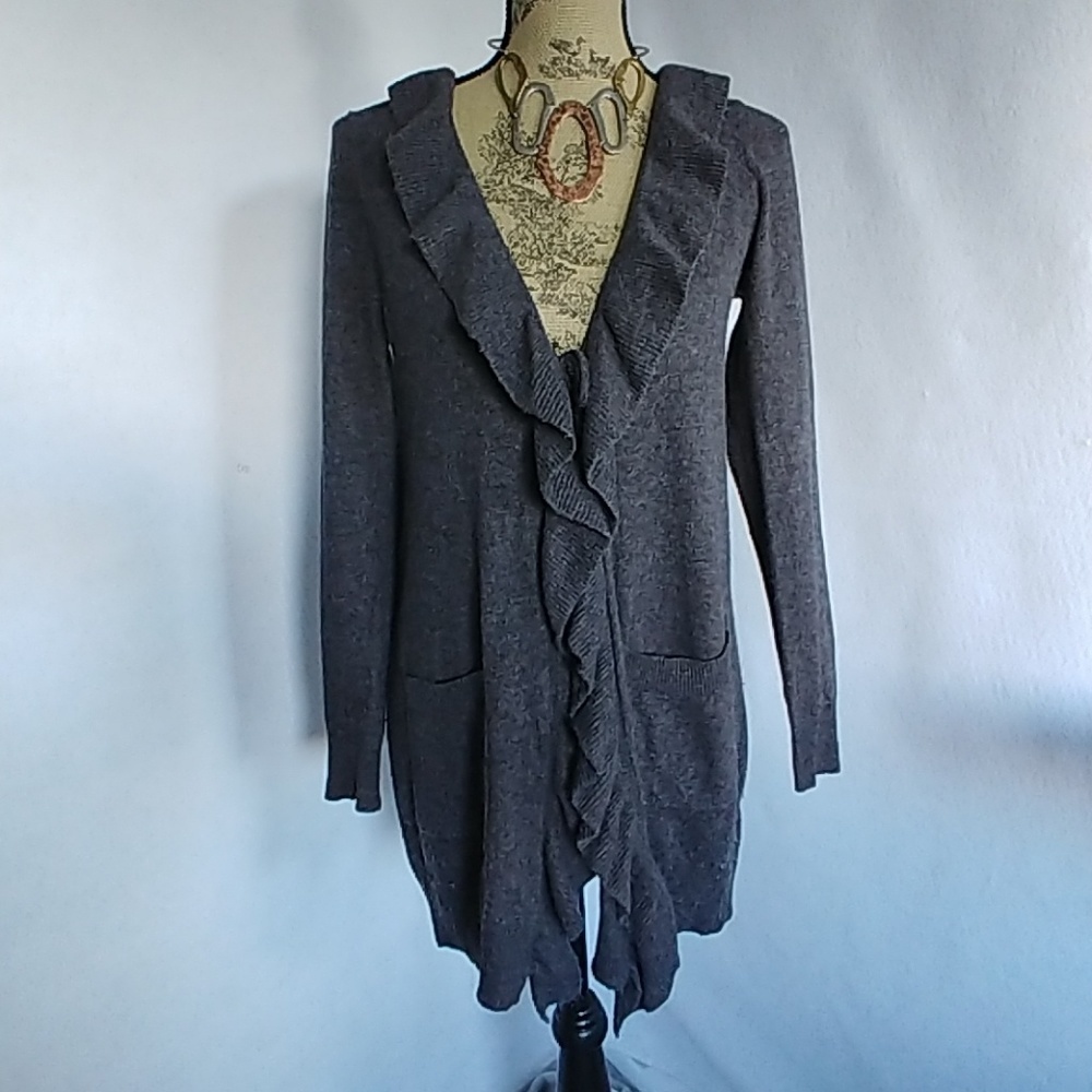 H&M Women's Ruffle Cardigan Sweater